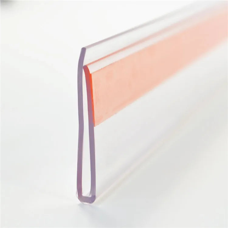 PETG Material Adhesive Plastic Strip Plastic Shelf Talker for Shelves