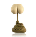 Food Grade Cute Funny Silicone Poop Design Prank Ass Shape Tea Filter Infuser for Loose Leaf and Herbal Tea