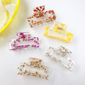 Korean version ins large fruit series  acrylic plate hair clip ponytail clip colorful hair claw