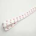 Custom 8mm Width Flat Daisy Printed Sport Shoelaces Pair Set Different Colors Polyester Plastic Canvas Material Transparent