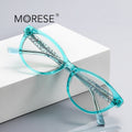 MORESE 2020 Blue Light Blocking TR90 Acetate Geometric Pattern Full-Rim Unisex Fashionable Optical Frames Glasses Kids Daily