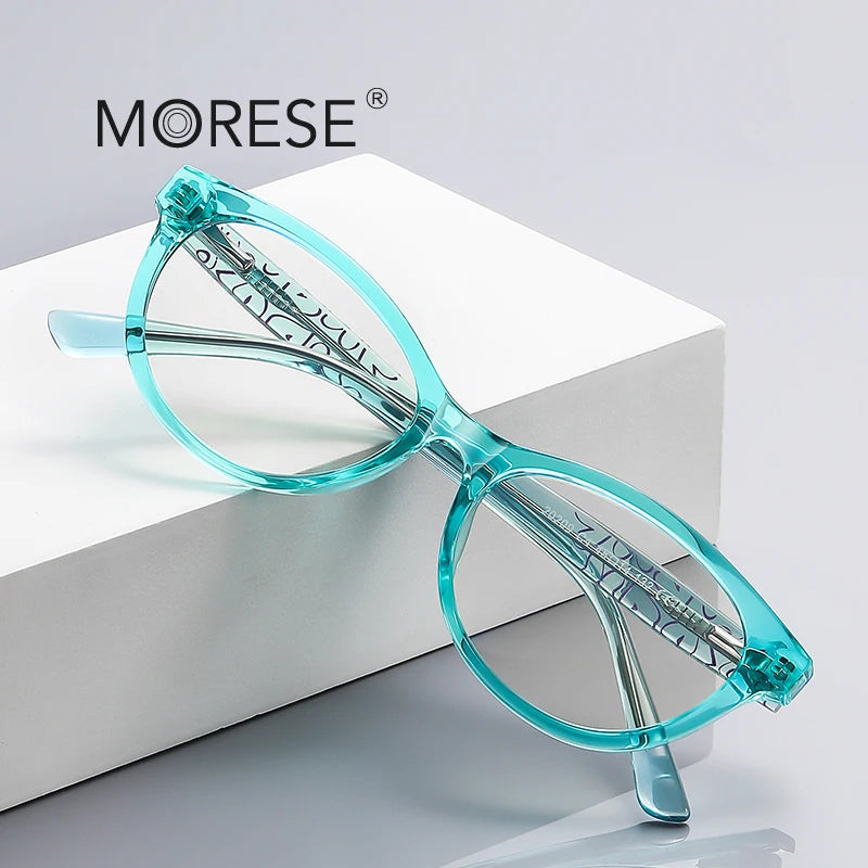 MORESE 2020 Blue Light Blocking TR90 Acetate Geometric Pattern Full-Rim Unisex Fashionable Optical Frames Glasses Kids Daily