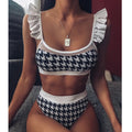 Breathable Women Bikini Print Sustainable Plus Size Adults Reversible Swimsuit