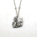 Personality Witchy Forest Snail Mushroom Necklace Crescent Moon Gothic Women Jewelry