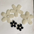Fashion Embroidery Pearls Flower Pattern Patch for Garment DIY LT9319