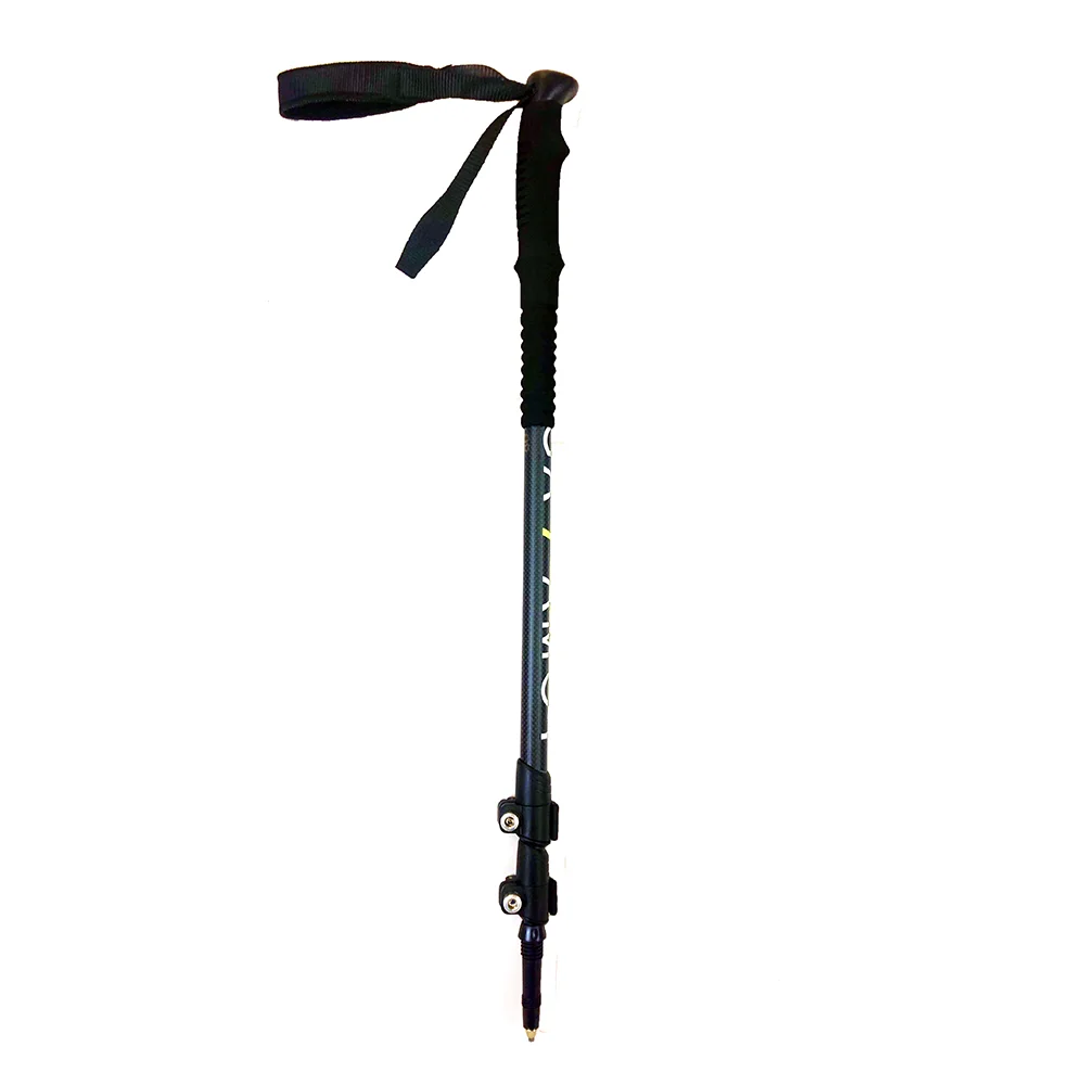 CIGAAMOY 3k Carbon Fiber Trekking & Ski Poles Black 135cm Lightweight 250g for Men Ready to Ship