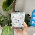 Solhui Korean Cute Cartoon Rabbit Glass Juice Milk Tea Coffee Cup and Mug 300ml