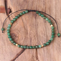 4mm Gemstone Beads Dainty Bracelet Tibetan Adjustable Anchlorite Natural Stone Bracelet Jewelry for Women