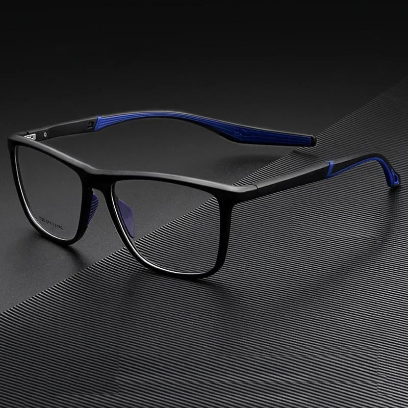 TR90 Durable Sports Spectacle Light Weight Wayframe Design 2 Detachable Side Arm Flexible Big Size Black Gray Eyeglasses Frames