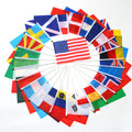 Flagnshow Hand Waving Flag with Pole 100% Polyester Any Country Hand Waving Flags