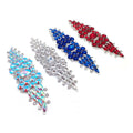 Luxury Crystal Appliques Bodice Patches Plus Size Multicolor Rhinestone Appliques for Bridal Wedding Women Dress