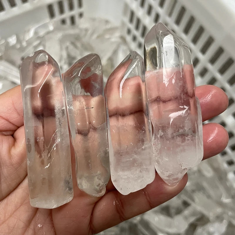 Wholesale Polishing Natural Healing Quartz Crystal Point White Clear Quartz Crystal Terminated for Sale