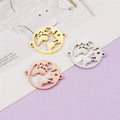 Wholesales Two Side Hole Allah Pendant Jewelry DIY Blessing Good Luck Pendant Custom Made Stainless Steel Charm Pendant