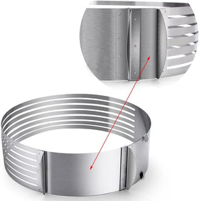 Large Cake Mold Adjustable Stainless Steel Cake Ring-Cake Layer Slicer