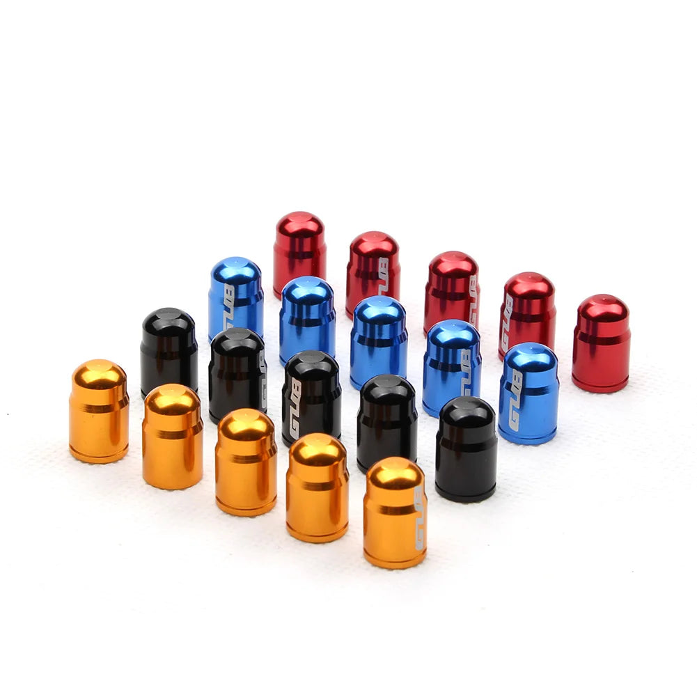 50 Pcs Bicycle Aluminum Alloy Valve Cap American Style Bicycle Tire Valve Cap Dust Cap Bicycle Accessories American Style SV