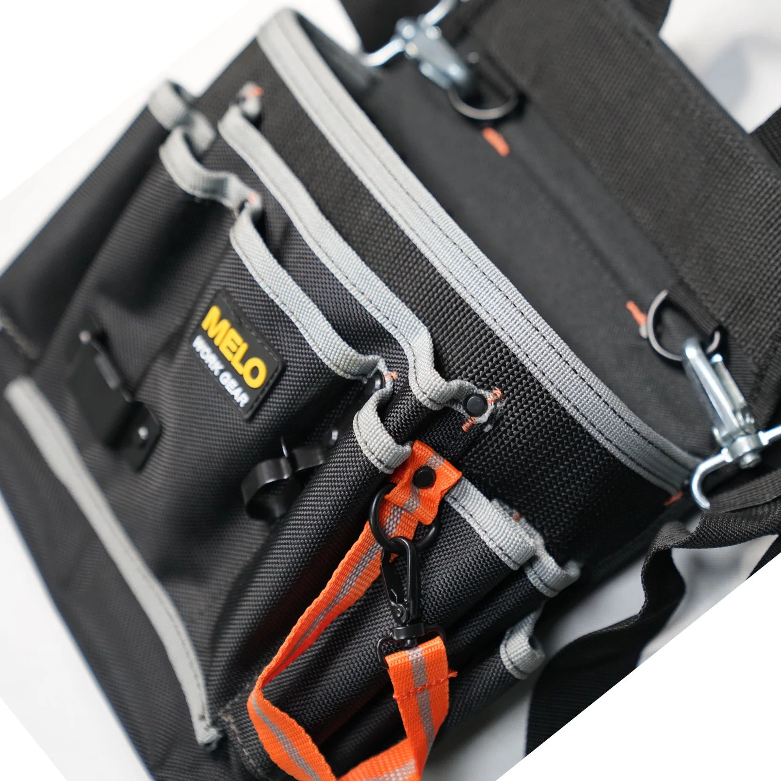 MELOTOUGH Utility Canvas Tool Bag Small Organizer Tool Bag for Electrician Plumbing Gardening HVAC