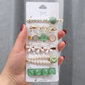Trendy Cute Bear Pearl Hairpin Hair Clip Set Rhinestone Barrette