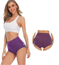 Women's High-Waisted Cotton Triangle Panties Sexy Thin Knitted Underwear Low-Rise Printed Design Buttocks Lifting Large Sizes