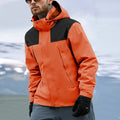 Men's Hooded Windproof Water Resistant Rain Jacket Windbreaker for HikingFishingRunning Fashion Jacket Mountain Sport Jackets