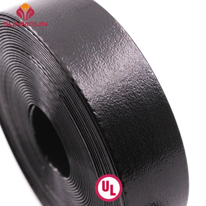 Black 25mm 1mm Ultra Thin Embossed Custom Texture Not Easy to Break Waterproof Eco-Friendly TPU Coated Webbing Easy to Clean