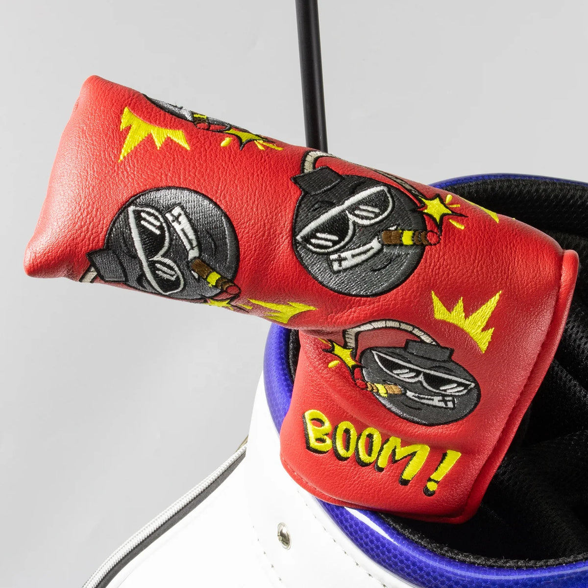 Customized Waterproof No Fading Full Print PU Leather Strong Magnetic Blade Putter Headcover Custom Golf Club Headcovers MegaBDM