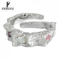 Fine Irregular Opal Gemstone Jewelry Rings for Women Resizable 925 Silver Rings with Colored Cz Designer Custom