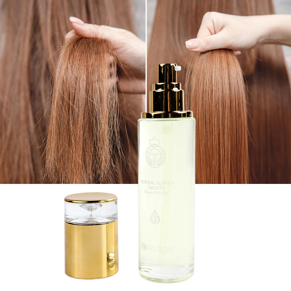 OEM Private Label Keratin Argan Oil Hair Care Oil Amino Acid for Women-Perfect Balance Smooth Rejuvenating Repair Thermal