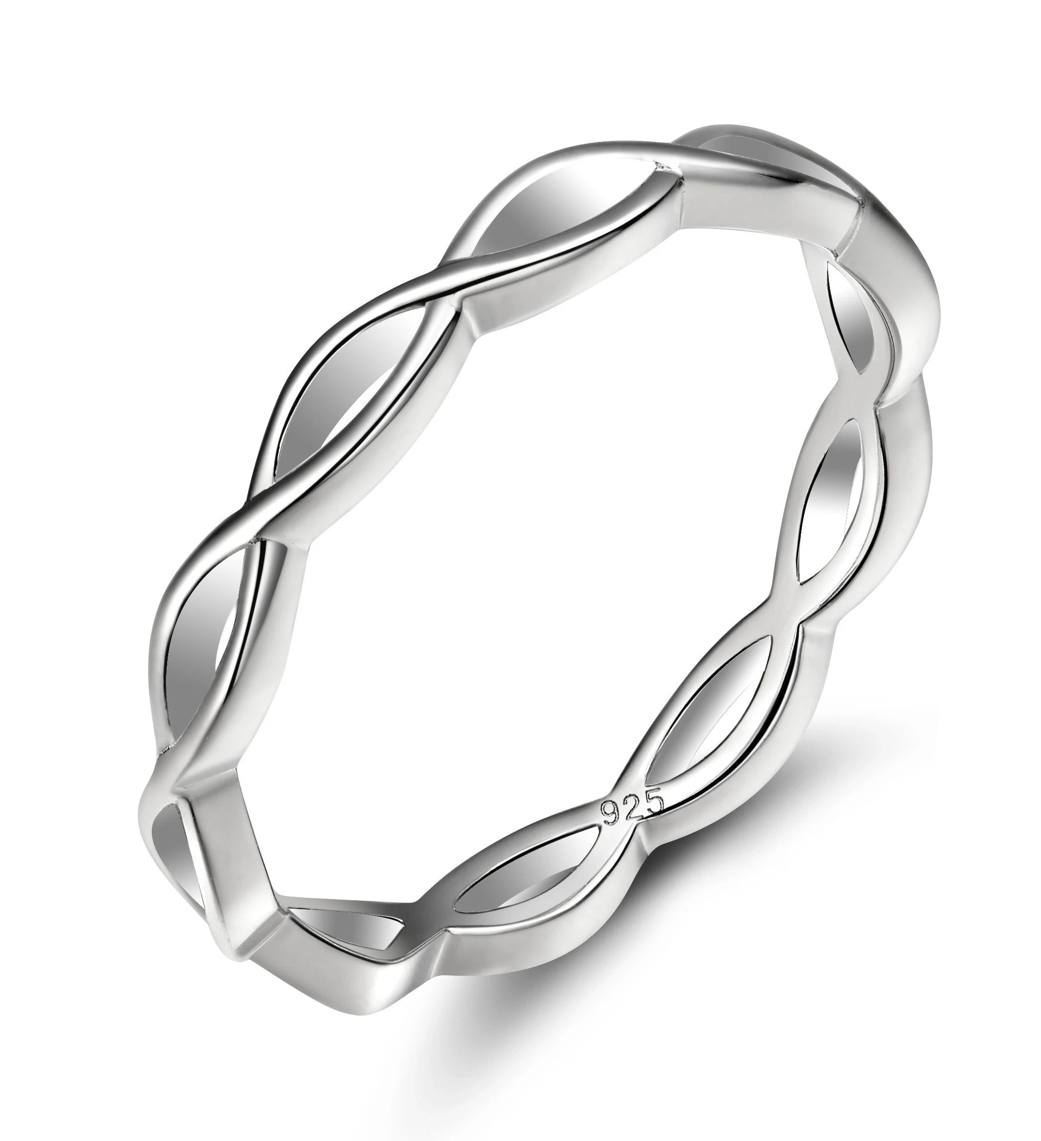 OAHLAN 925 Sterling Silver Rings Classic Women Eternity Engagement Wedding Bands Anniversary Gift Fashion Jewelry Dropshipping