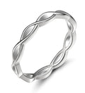 OAHLAN 925 Sterling Silver Rings Classic Women Eternity Engagement Wedding Bands Anniversary Gift Fashion Jewelry Dropshipping