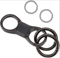 Custom Metal Key Chain Quick Release Spring with 4 Key Rings Heavy Duty Car Keychain Organizer for Men and Women Key Accessories
