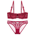 Lace Lingerie Bra Set Women Sexy Push up Underwear Sets Plus Size Bras and Panties Set