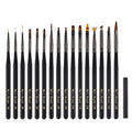 16 Pcs Nail Art Brush Set with Pouch