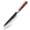7 Inch Santoku Knife Japanese High Carbon Stainless Steel Handmade Kitchen Santoku Chef Knife with African Mkuruti Wood Handle