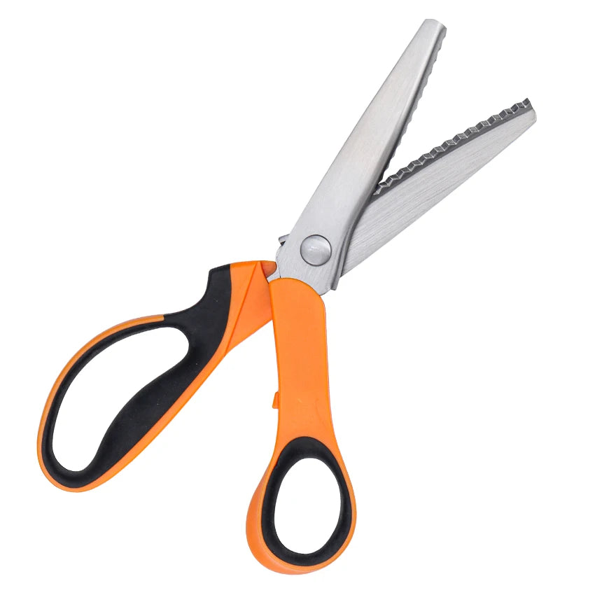 Factory Outlet Customizable colors Stainless Steel Textile Cutting Shears Durable Tailor Scissors pinking shears