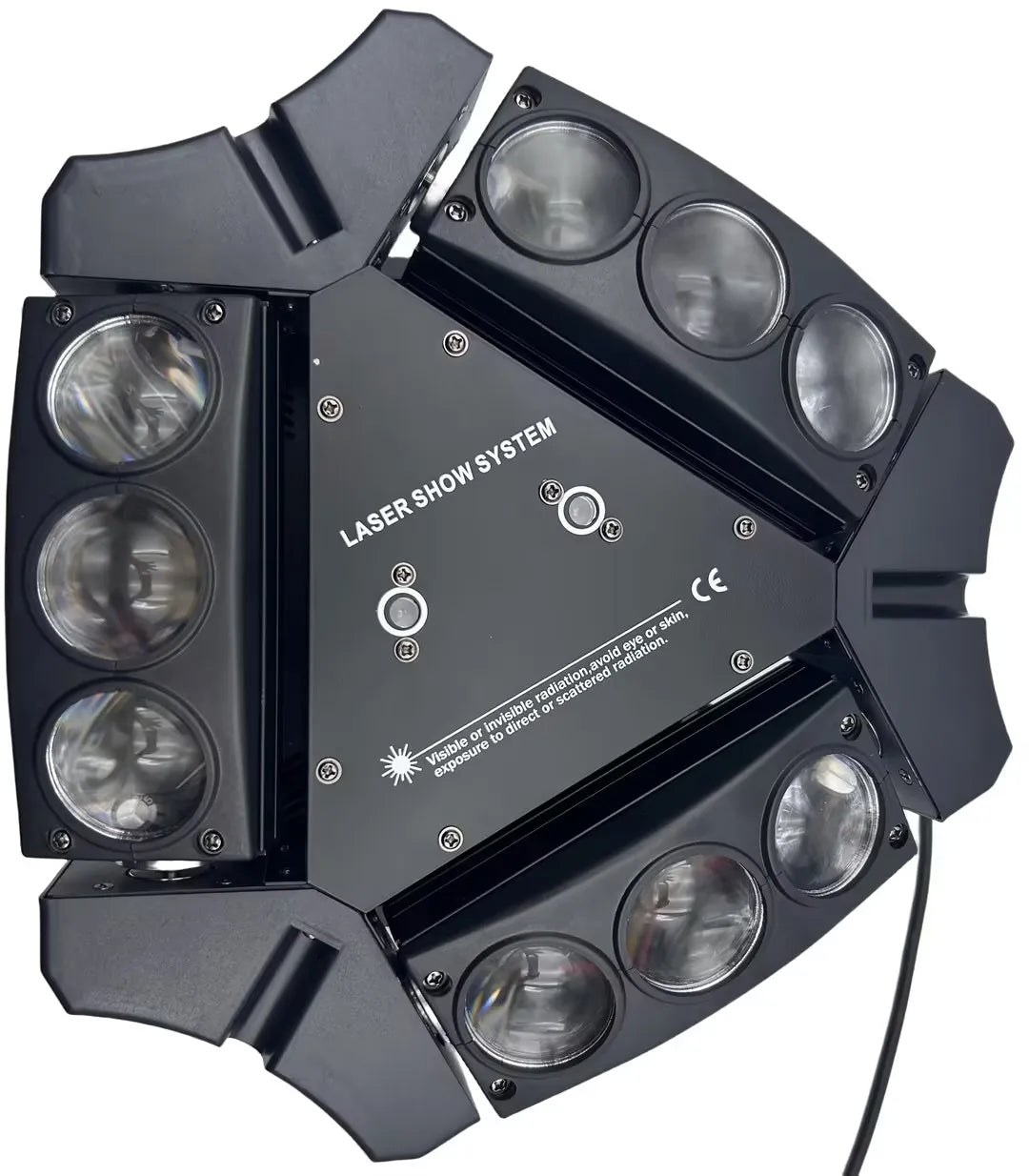 AICPOSE 9X10W RGBW 4in1 Spider Moving Head Light with DMX512 Control LED DJ Lighting
