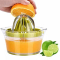 4 in 1 Multifunctional Press Juice Manual Hand Stainless Steel Fruit Lemon Lime Citrus Orange Juicer Squeezer with Bowl Strainer