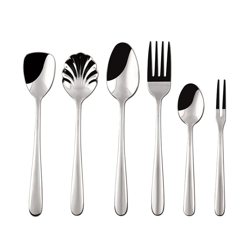 Hot Sale Stainless Steel Shell Long Handle Slotted Spoon Household Hollow Service Spoon Strainer Skimmer Colander Ladle