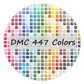 R-002  Spot DMC 447 Colors Square Resin Drill 2.5mm Square Beads Diamond Art Painting Resin Drills