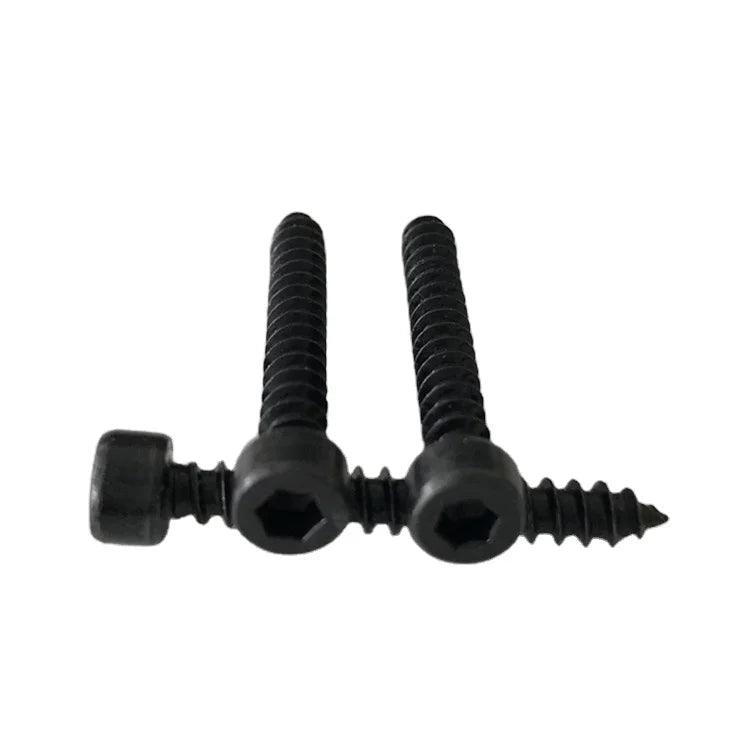 M4 M5 M6 Black Oxide Hex Socket Cap Head Self Tapping Screw for Wood