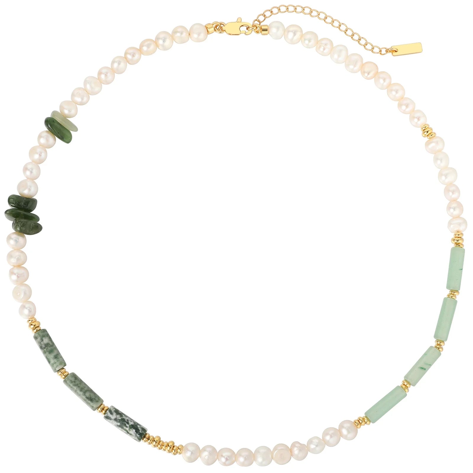 Original Design Personalized Natural Freshwater Pearl Natural Stone Beaded Necklace Women Jewelry Factory Custom Wholesale