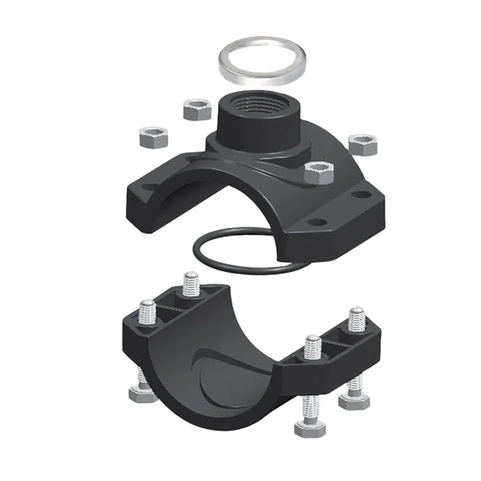 IRRIPLAST PN16  Pipe Fittings Coupling Saddle Plastic Clamp Saddle Water Supply Irrigation HDPE Clamp Saddles