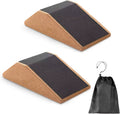 High Density Natural Eco-friendly Sport Fitness Cork Squat Wedge Cork Yoga Block