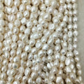 AA Quality Nuclear Big Baroque Loose Nature 11-12mm Width 13-15mm Length Freshwater Pearl Strand for Jewelry Making Wholesale