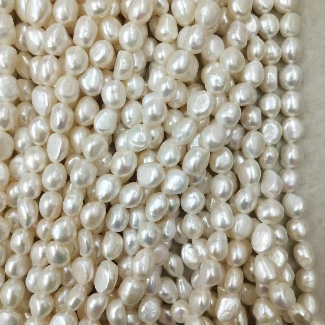 AA Quality Nuclear Big Baroque Loose Nature 11-12mm Width 13-15mm Length Freshwater Pearl Strand for Jewelry Making Wholesale
