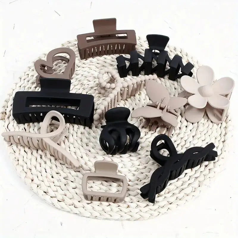 Sweet Style Women's Hair Claws Set 13cm Plastic Hair Accessories