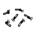 Wholesale Multi-purpose Black Plastic Buckles D Ring Swivel Hook Clasps for Lanyard String Rope