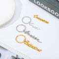 Qiuhan OEM Personalized Letters Cartoon Keyring Custom Photo Keychain Customized Keychain
