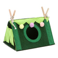 Large Small Animal Tent Hideout Corner Fleece Forest Hideaway with Chewing Balls Tunnels