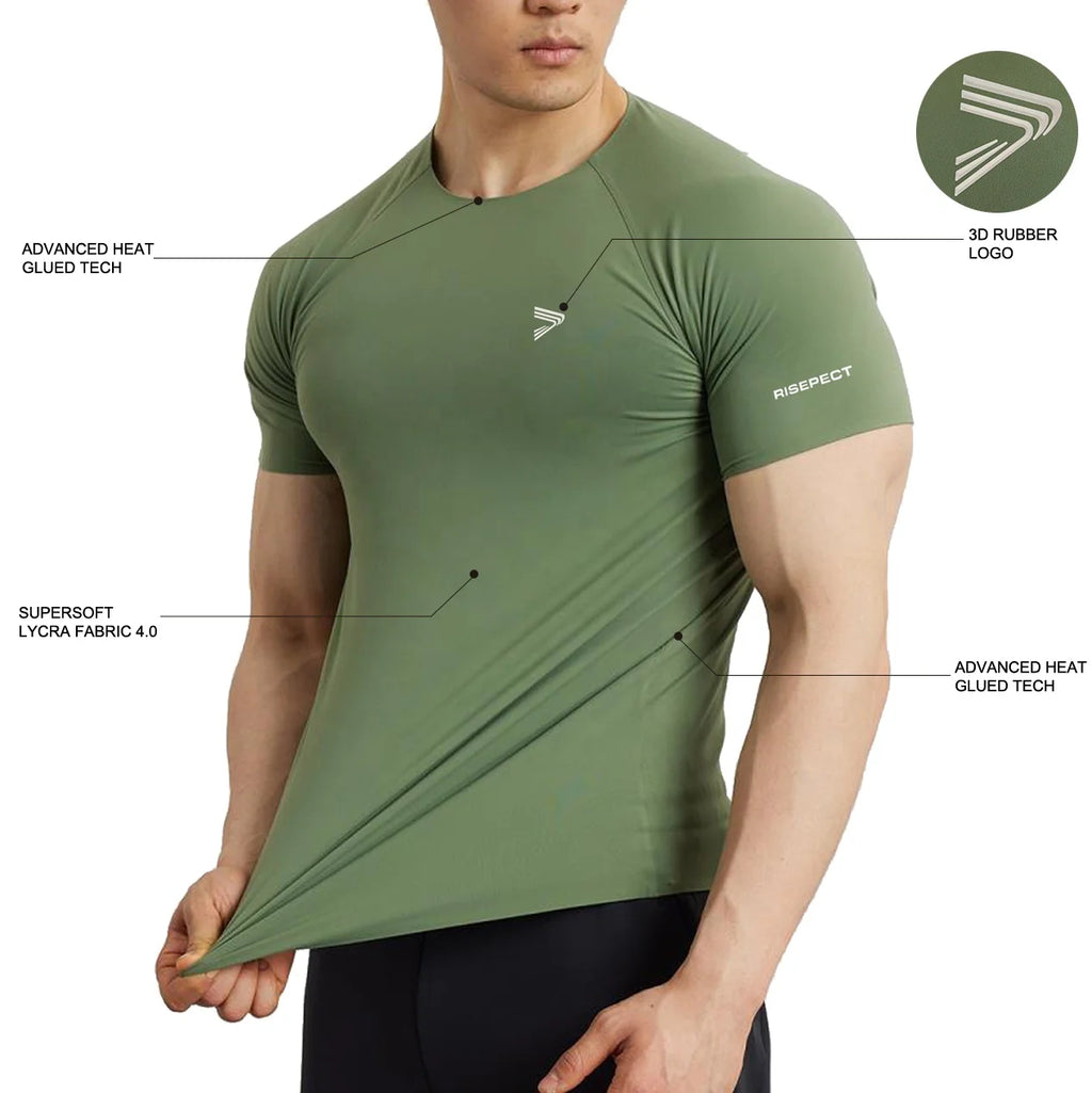 2025 RISE SPORTSWEAR New Tech Half Sleeve No Gi MMA BJJ Jiu Jitsu Grappling Rash Guard for Men