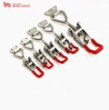 Galvanized Steel & Plastic Briefcase Guitar Case with Zinc Plated Latch Lock Toolbox Hasp Metal Buckle Suitcase Packed in Box